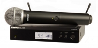 Wireless microphone SHURE BLX24RE/PG58 hire