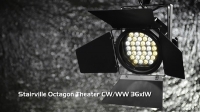 Baltās gaismas Stairville Octagon Theater CW/WW 36x1W noma